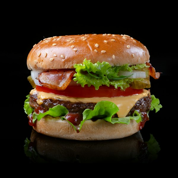 Double Cheddar Bacon Burger